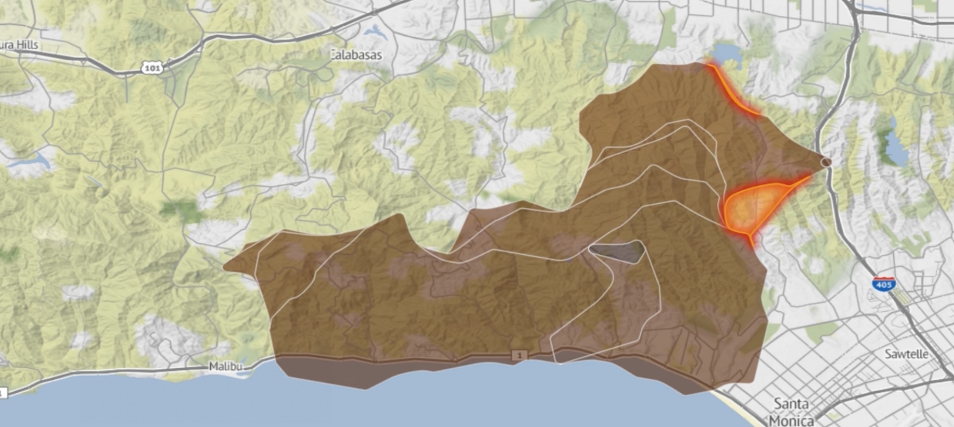 202504-Palisades Fire Extent Header Image